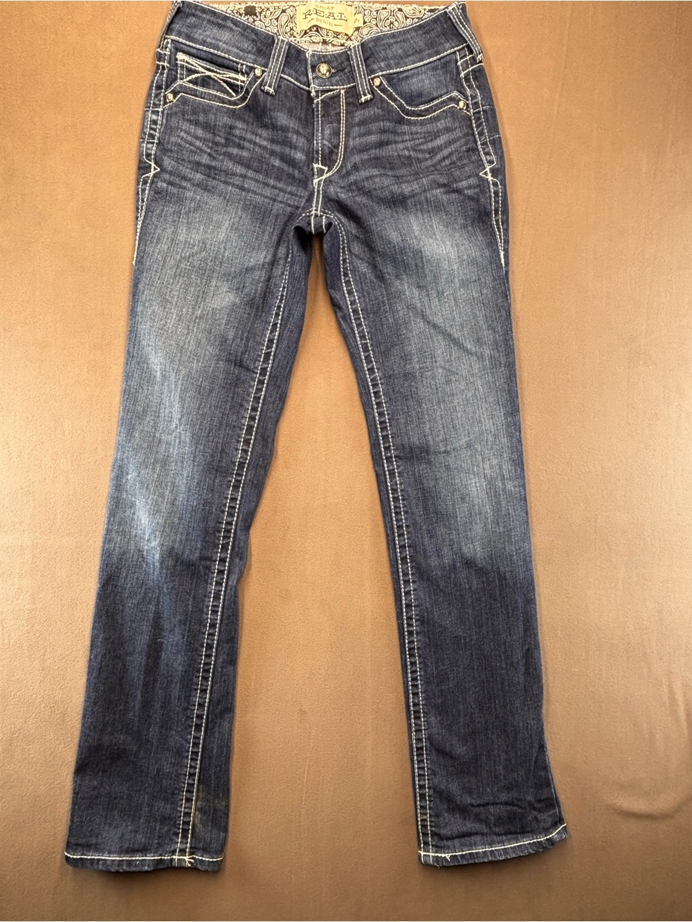 Ariat R.E.A.L. Icon Ocean Low Rise Straight Leg Jeans